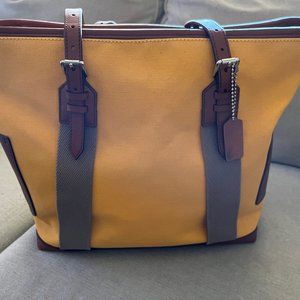 Coach Canvas and Leather Large Tote Bag